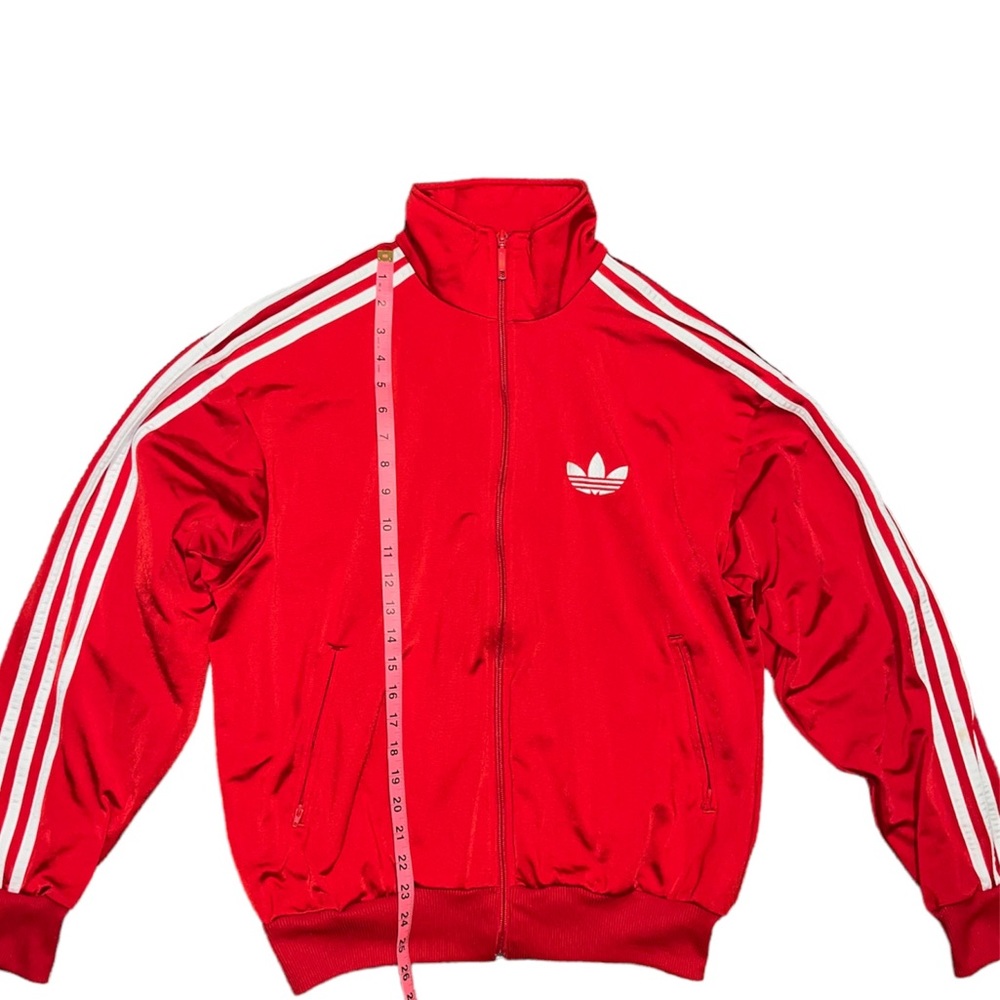 Red Adidas Track Jacket Size M